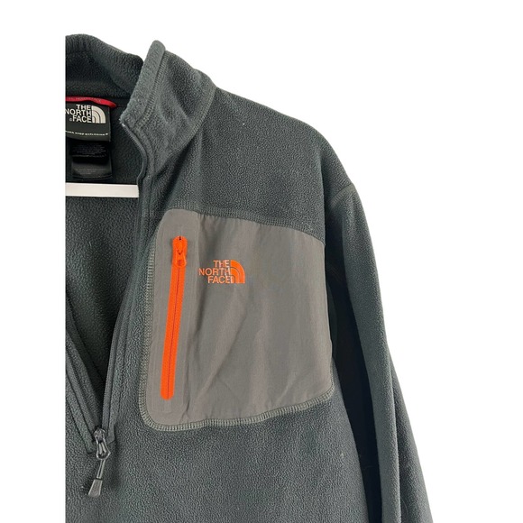 The North Face Fleece Womens Medium Gray Soft Shell Light Jacket Sweater Casual - Picture 4 of 5